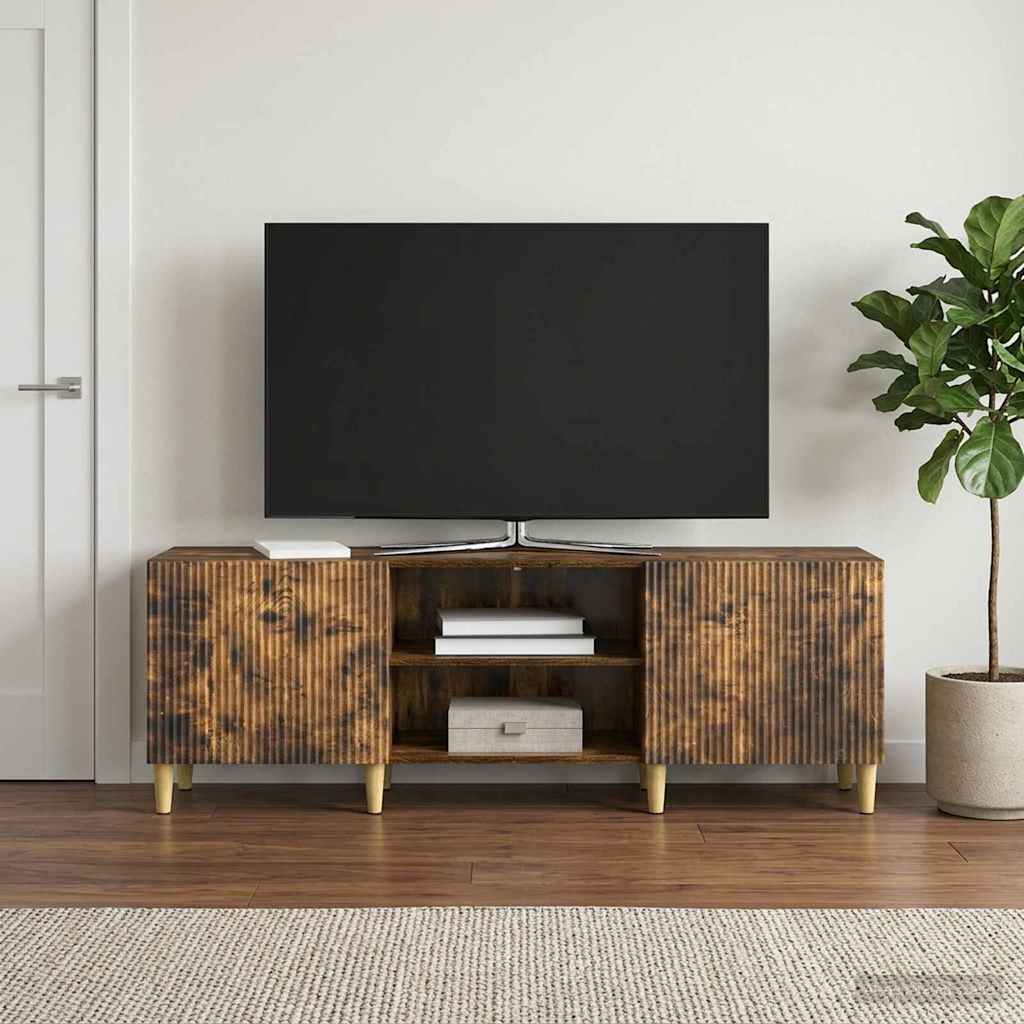 TV-kast Gerookt eiken 150 x 31 x 50 cm Bewerkt hout is nu te koop bij PeponiXL, paradijselijk wonen!