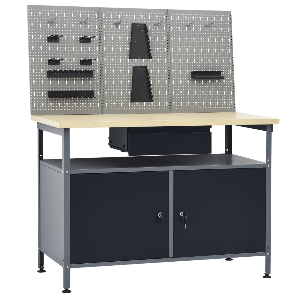 Werkbank met drie wandpanelen is nu te koop bij PeponiXL, paradijselijk wonen!