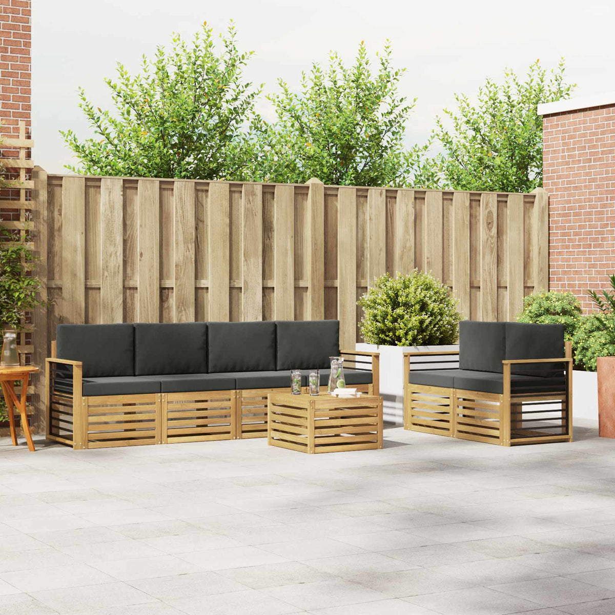 Sofa-Sets Massief Acaciahout is nu te koop bij PeponiXL, paradijselijk wonen!