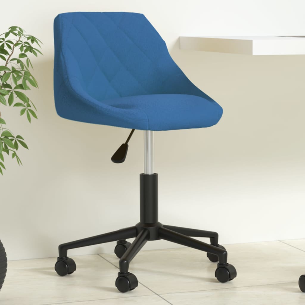 Kantoorstoel draaibaar fluweel blauw is nu te koop bij PeponiXL, paradijselijk wonen!