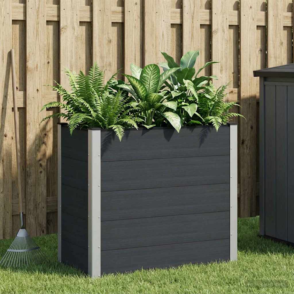 Verhoogde plantenbak Zwart 100 x 50 x 91 cm is nu te koop bij PeponiXL, paradijselijk wonen!