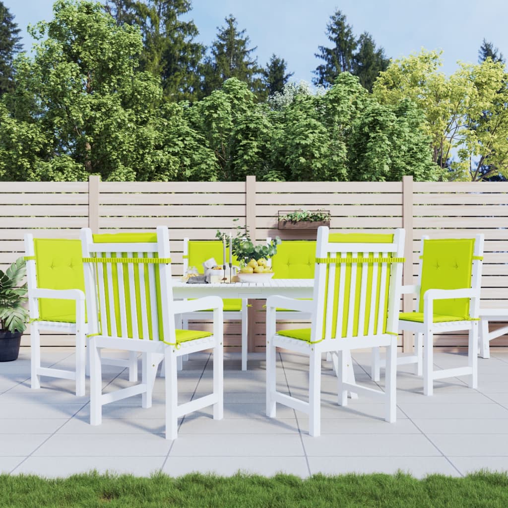 Tuinstoelkussens 6 st 100x50x3 cm oxford stof heldergroen is nu te koop bij PeponiXL, paradijselijk wonen!