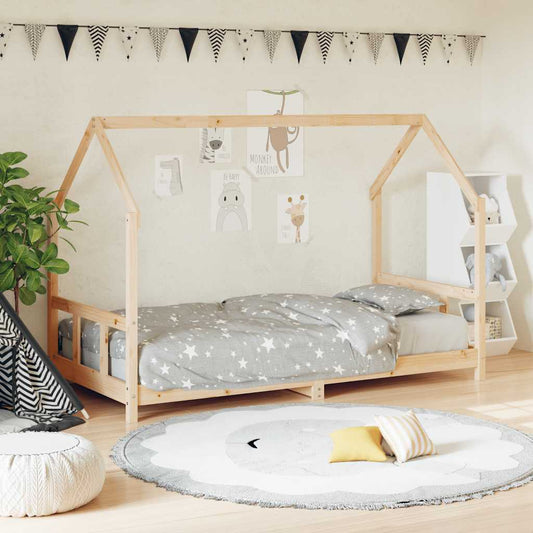 Kinderbedframe 90x200 cm massief grenenhout is nu te koop bij PeponiXL, paradijselijk wonen!