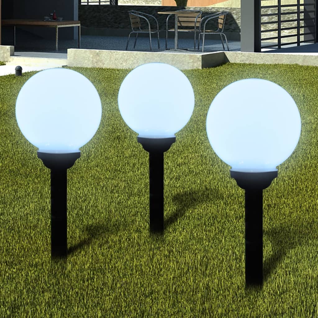 Tuinpadlampen 3 st met grondpin LED 20 cm is nu te koop bij PeponiXL, paradijselijk wonen!