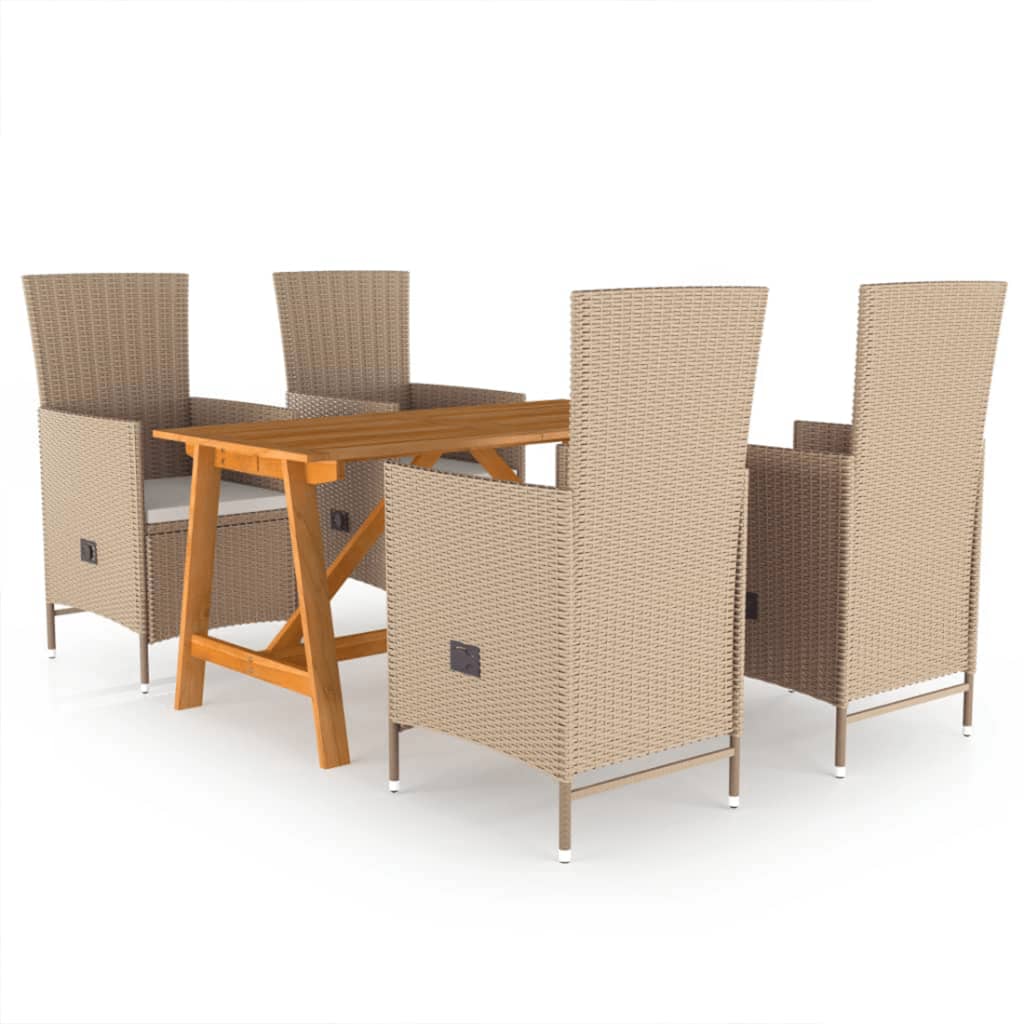5-delige Tuinset beige is nu te koop bij PeponiXL, paradijselijk wonen!