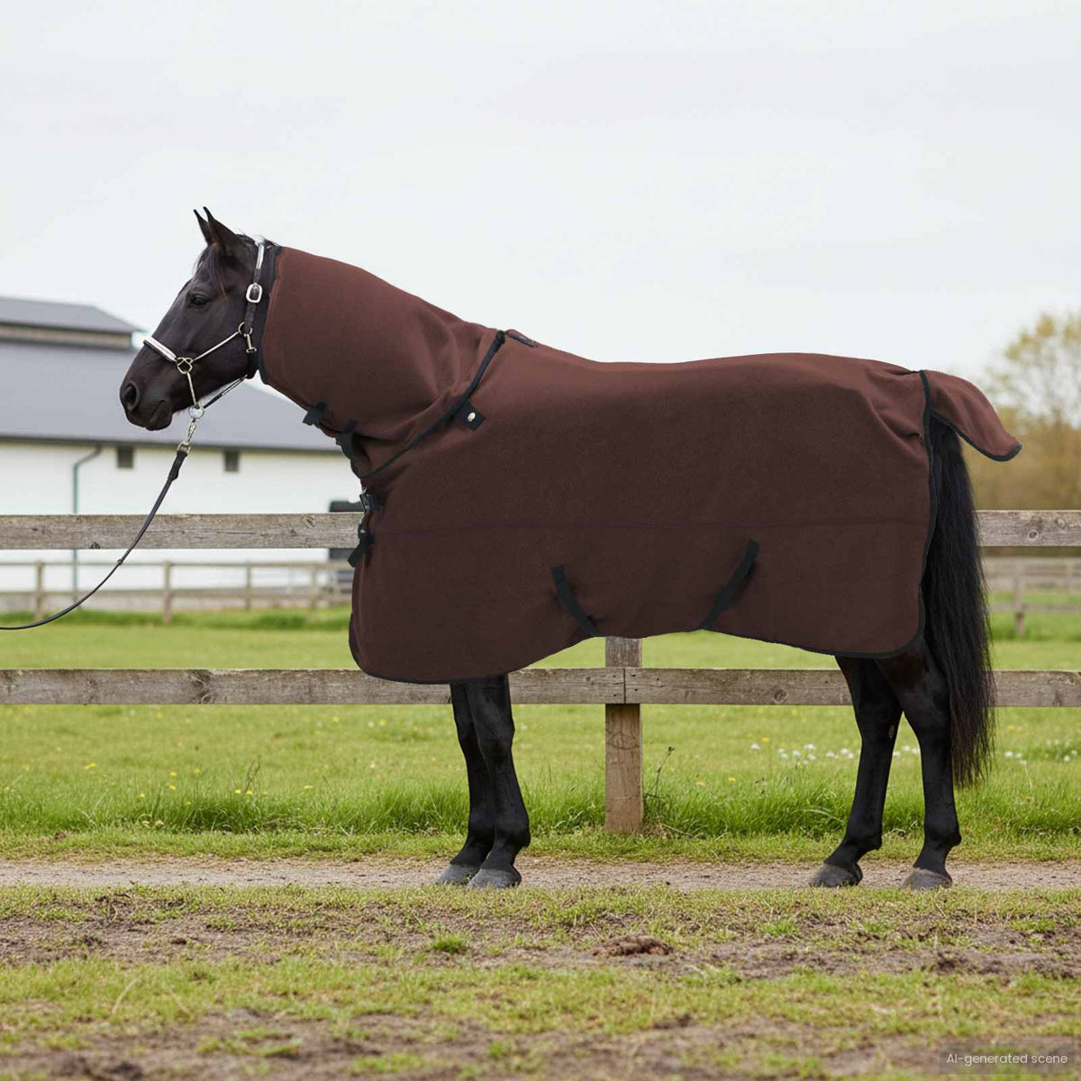 Paardendeken Volledig Donkerbruin 135 cm Polyester is nu te koop bij PeponiXL, paradijselijk wonen!