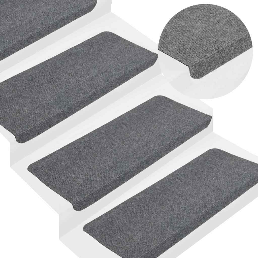 Trapmatten zelfklevend 30 st 65x24,5x3,5 cm grijs is nu te koop bij PeponiXL, paradijselijk wonen!
