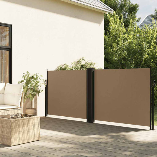 Windscherm uittrekbaar 120x1000 cm taupe is nu te koop bij PeponiXL, paradijselijk wonen!