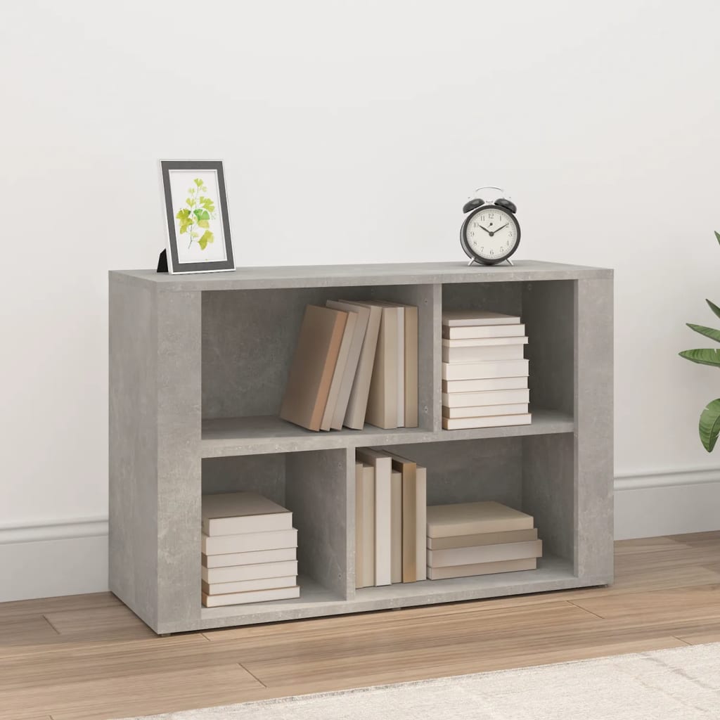 Dressoir 80x30x54 cm bewerkt hout betongrijs is nu te koop bij PeponiXL, paradijselijk wonen!