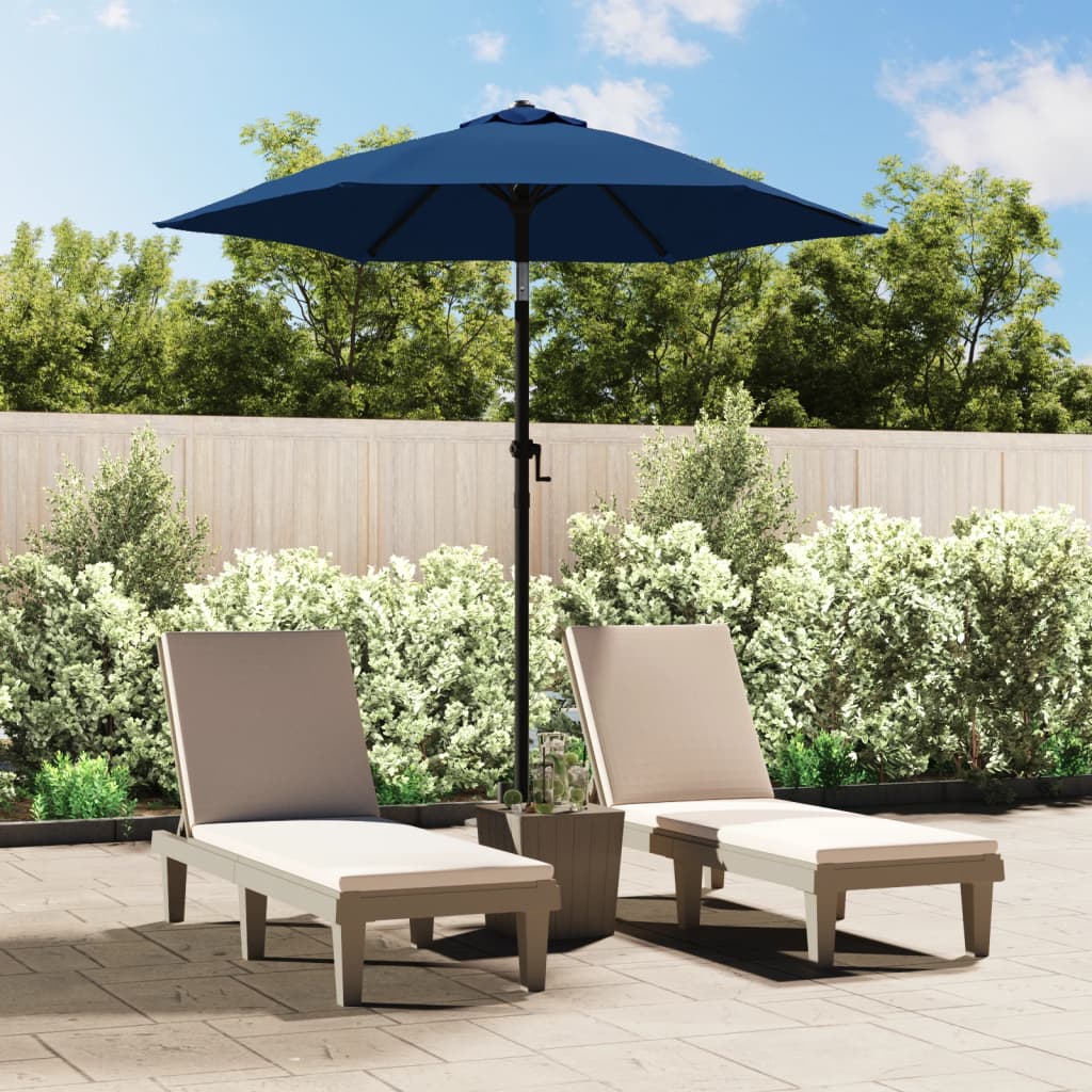 Parasol 200x224 cm aluminium blauw is nu te koop bij PeponiXL, paradijselijk wonen!