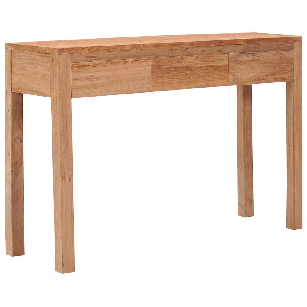 Wandtafel 110x35x75 cm massief teakhout is nu te koop bij PeponiXL, paradijselijk wonen!