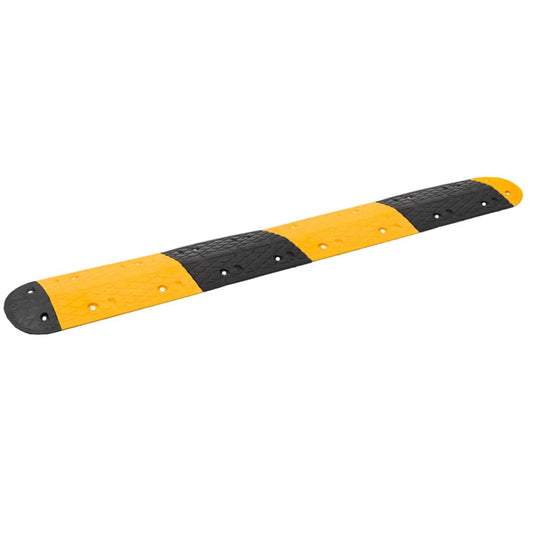 Verkeersdrempel 226x32,5x4 cm rubber geel en zwart is nu te koop bij PeponiXL, paradijselijk wonen!