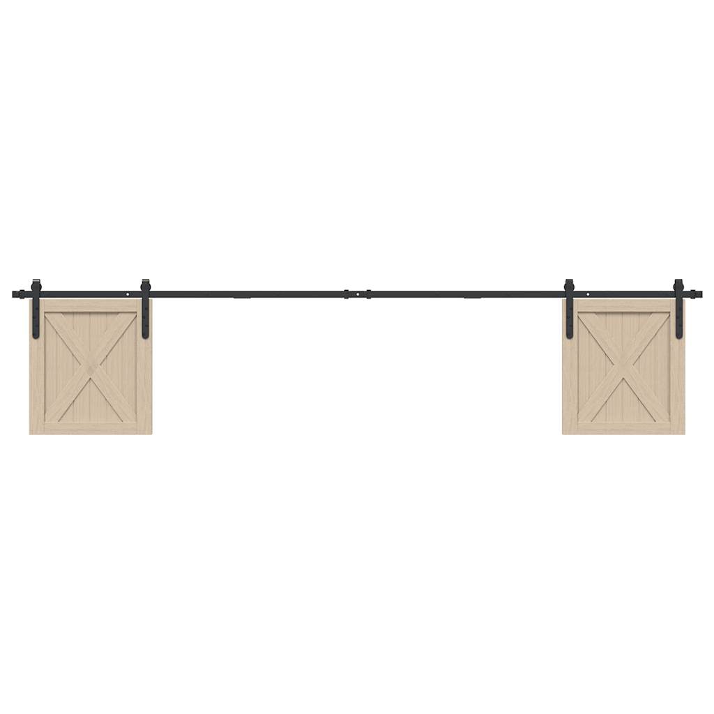 Ophangset voor schuifdeur 244 cm koolstofstaal is nu te koop bij PeponiXL, paradijselijk wonen!
