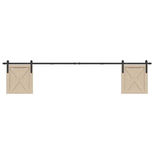 Ophangset voor schuifdeur 244 cm koolstofstaal is nu te koop bij PeponiXL, paradijselijk wonen!