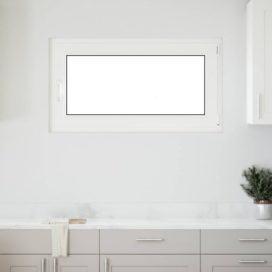 Kelderraam RISOR 110 x 50 cm PVC en glas Wit is nu te koop bij PeponiXL, paradijselijk wonen!