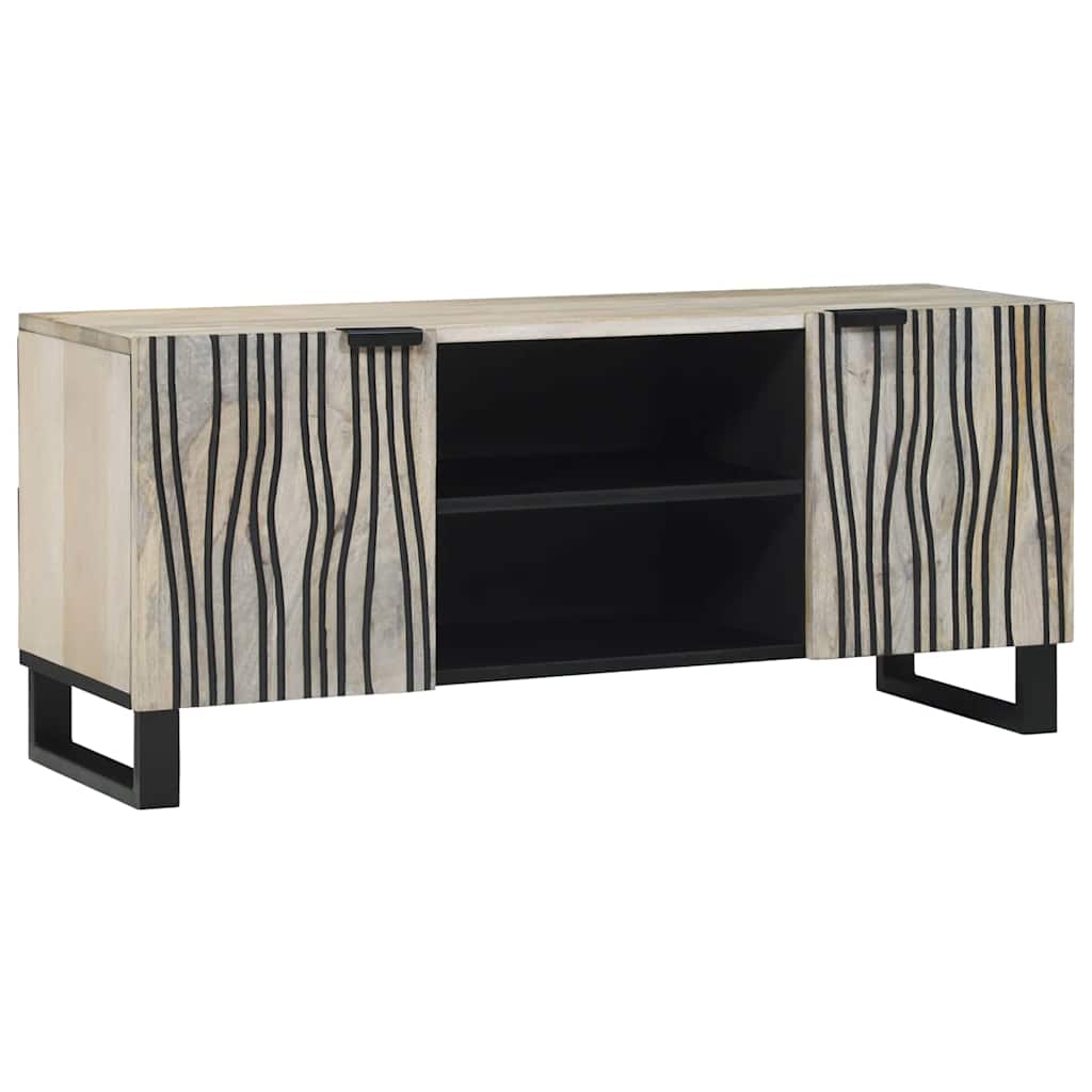 TV Eenheden Wit 105 x 33 x 46 cm Bewerkt hout is nu te koop bij PeponiXL, paradijselijk wonen!