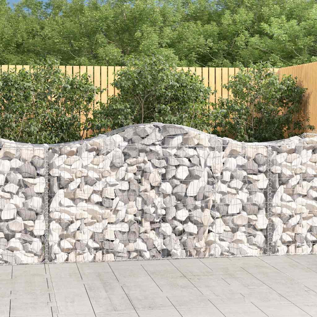 Schanskorven 18 st gewelfd 200x50x100/120 cm ijzer is nu te koop bij PeponiXL, paradijselijk wonen!