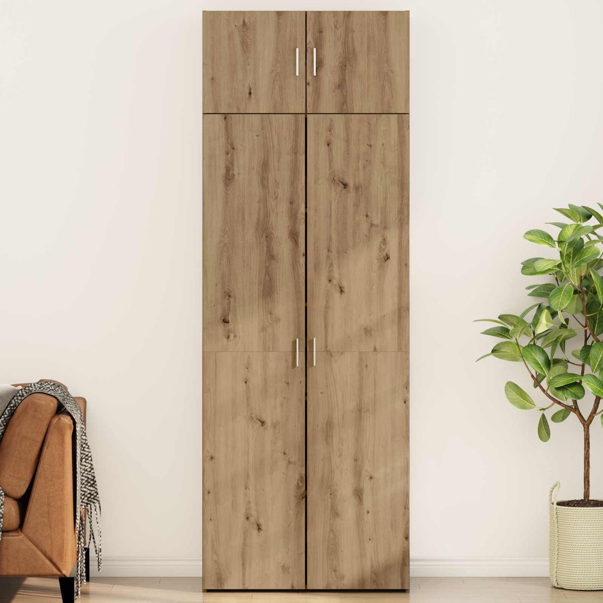 Opbergkast 2 pcs Artisan Eiken 80 x 42,5 x 225 cm is nu te koop bij PeponiXL, paradijselijk wonen!
