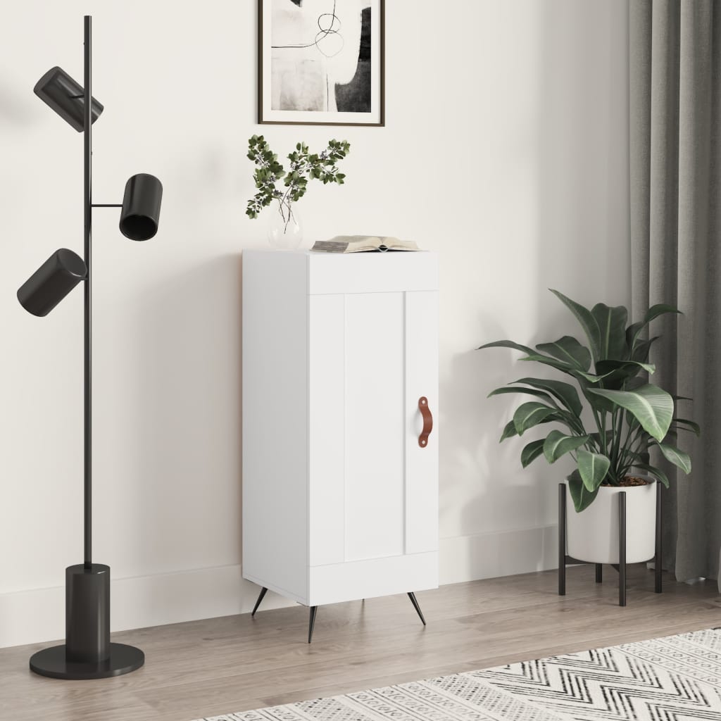 Dressoir 34,5x34x90 cm bewerkt hout wit is nu te koop bij PeponiXL, paradijselijk wonen!