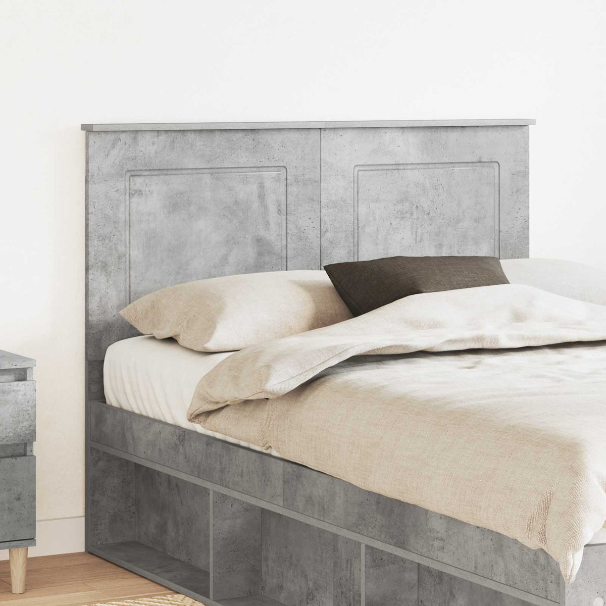 Hoofdbord Beton Grijs 100 cm Geconstrueerd hout is nu te koop bij PeponiXL, paradijselijk wonen!