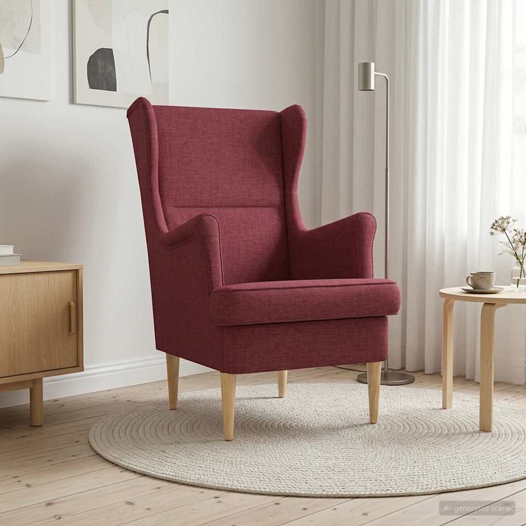 Fauteuil Wijnrood Stof is nu te koop bij PeponiXL, paradijselijk wonen!