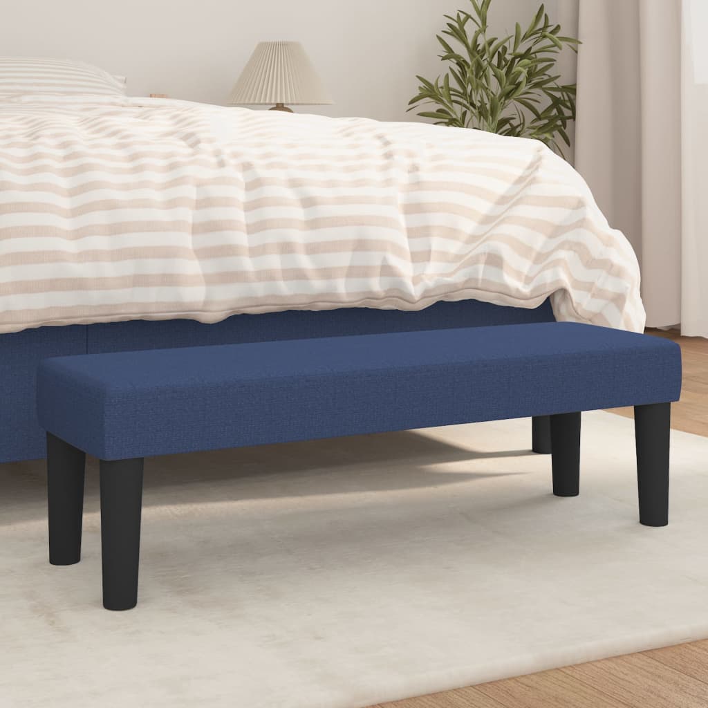 Bankje 100x30x30 cm stof blauw is nu te koop bij PeponiXL, paradijselijk wonen!
