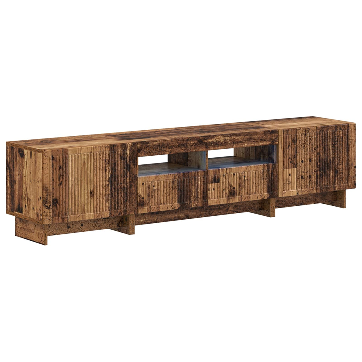 5-delige LED TV-kast Oud hout Bewerkt hout is nu te koop bij PeponiXL, paradijselijk wonen!