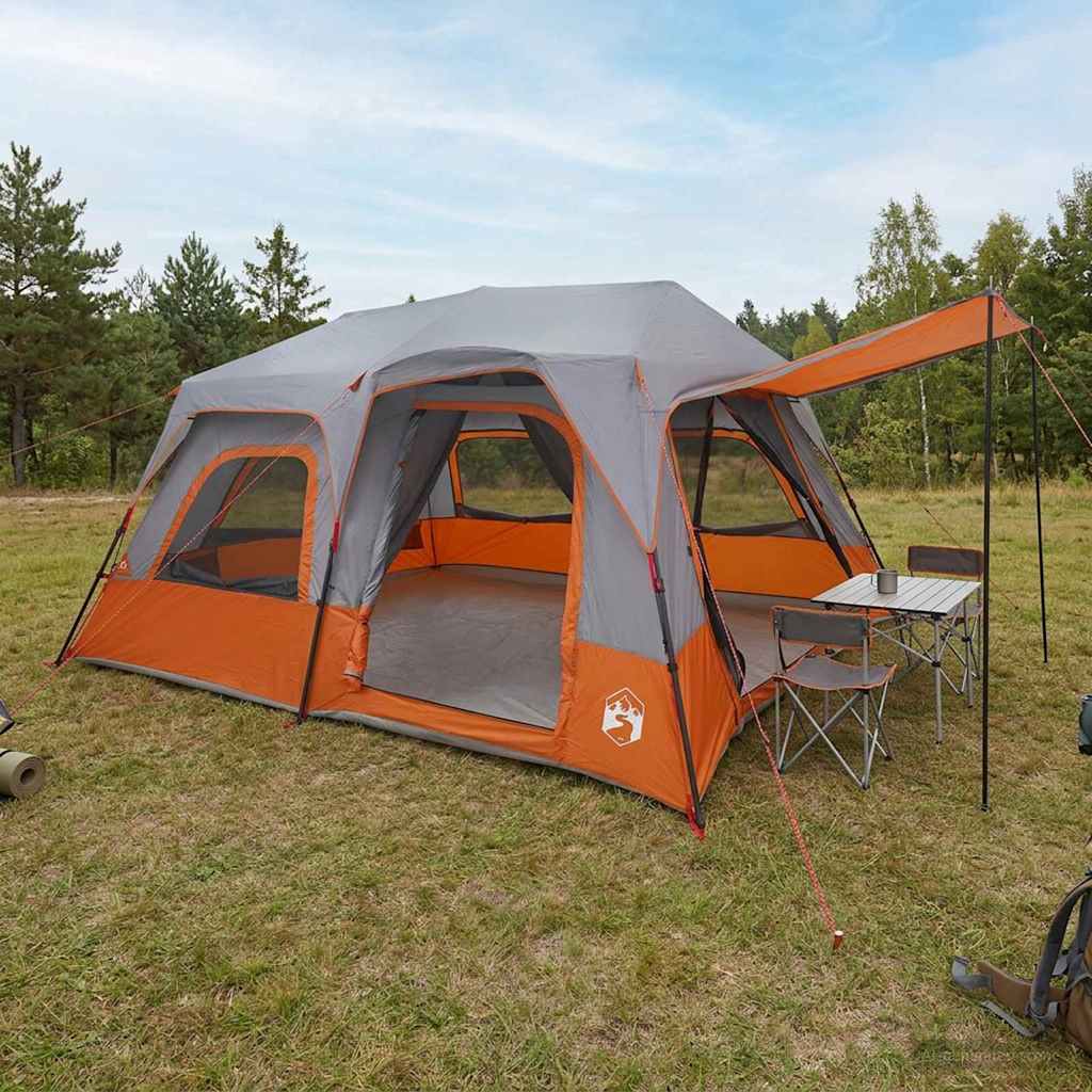 Directe Tent Grijs en Oranje 8-persoons is nu te koop bij PeponiXL, paradijselijk wonen!