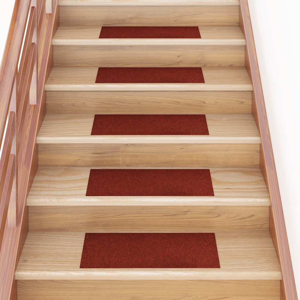 Trapmatten Zelfklevend 30 stuks 60x25 cm Bordeaux Rood Rechthoekig is nu te koop bij PeponiXL, paradijselijk wonen!