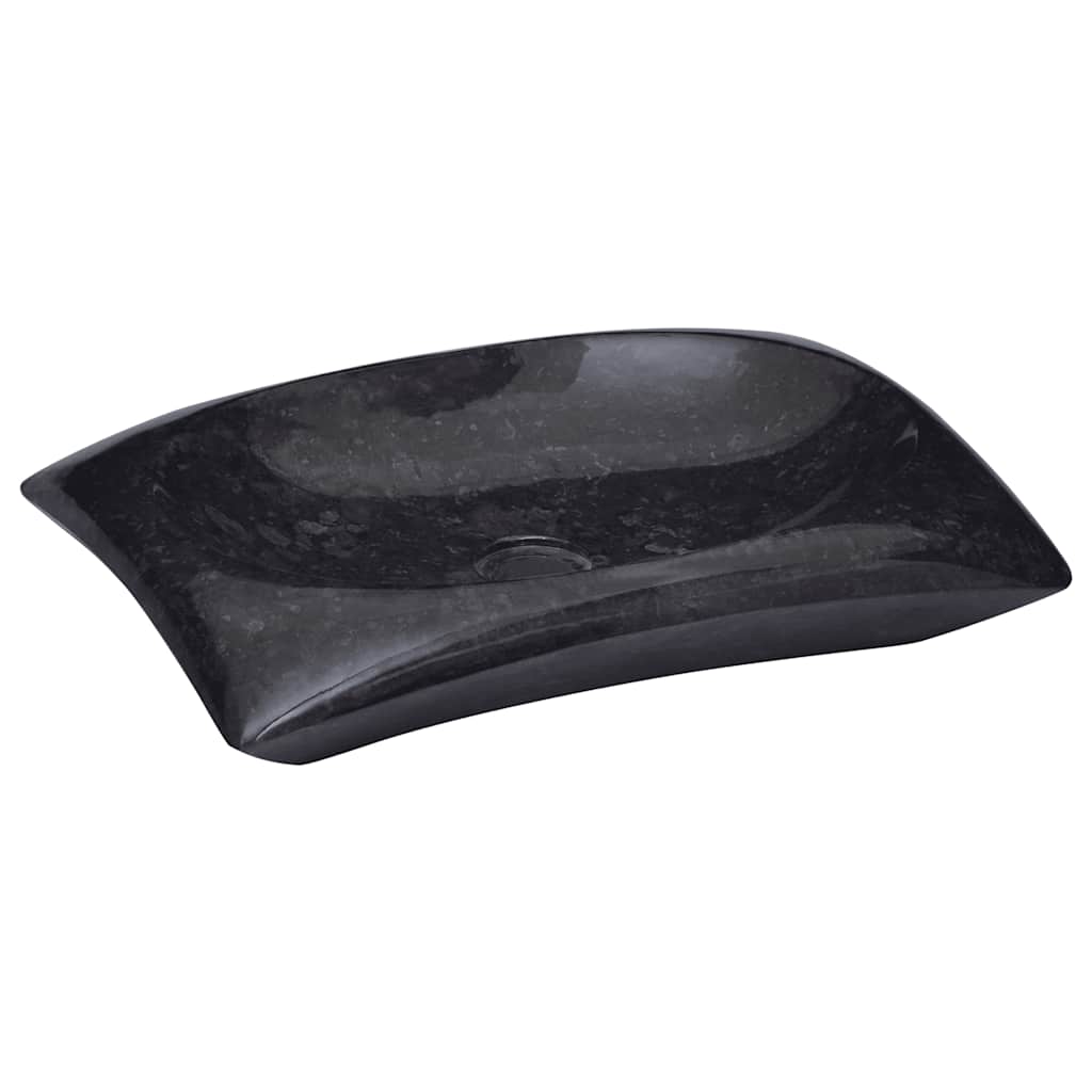 Gootsteen 50x35x10 cm marmer zwart is nu te koop bij PeponiXL, paradijselijk wonen!