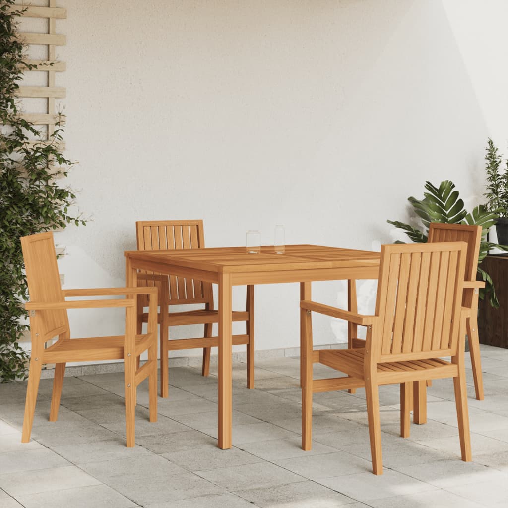 5-delige Tuinset massief teakhout is nu te koop bij PeponiXL, paradijselijk wonen!