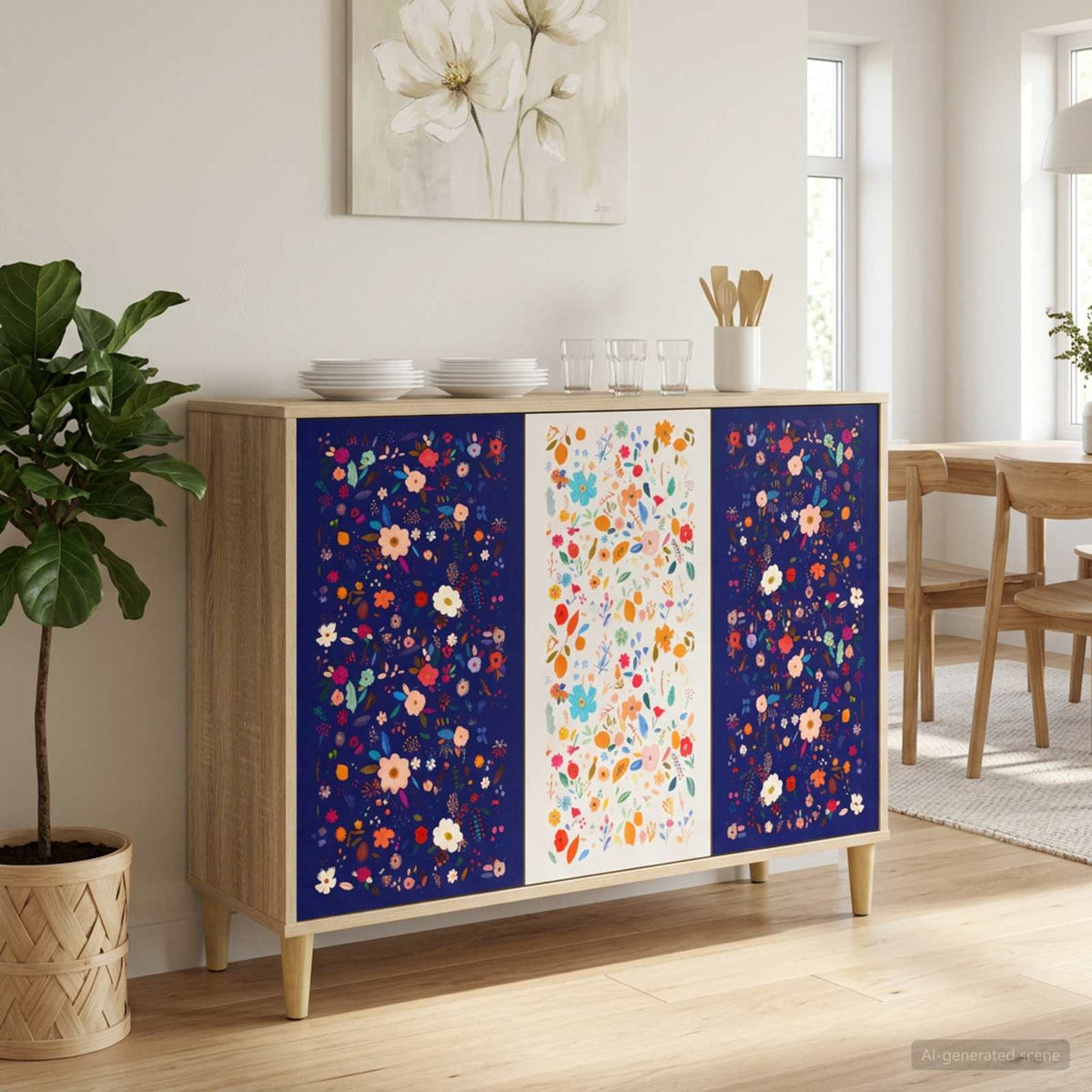 Dressoir MAINZ Sonoma 102 x 33 x 75 cm Bewerkt hout is nu te koop bij PeponiXL, paradijselijk wonen!