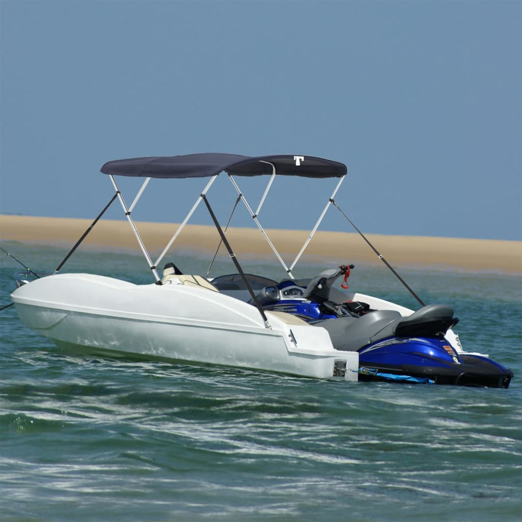 Biminitop 3 bogen met mesh zijwanden 183x(137-152)x137 cm is nu te koop bij PeponiXL, paradijselijk wonen!
