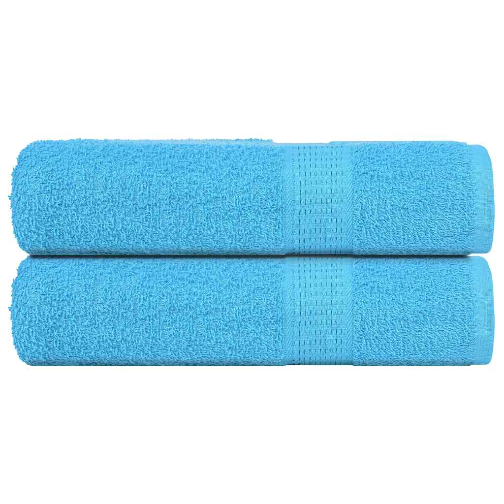 Handdoeken FROGN 2 st 50x100 cm 360 g/m² turquoise is nu te koop bij PeponiXL, paradijselijk wonen!