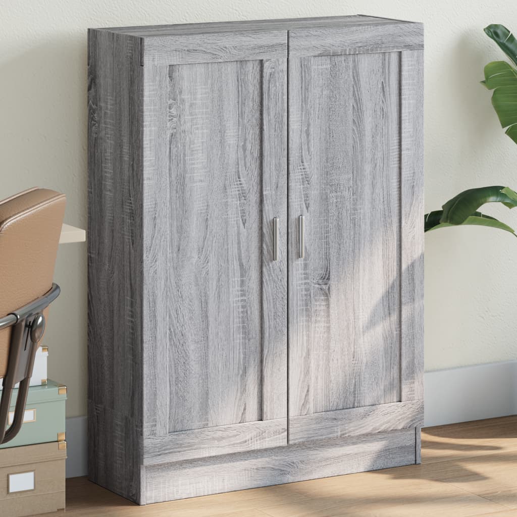 Boekenkast 82,5x30,5x115 cm bewerkt hout grijs sonoma eiken is nu te koop bij PeponiXL, paradijselijk wonen!