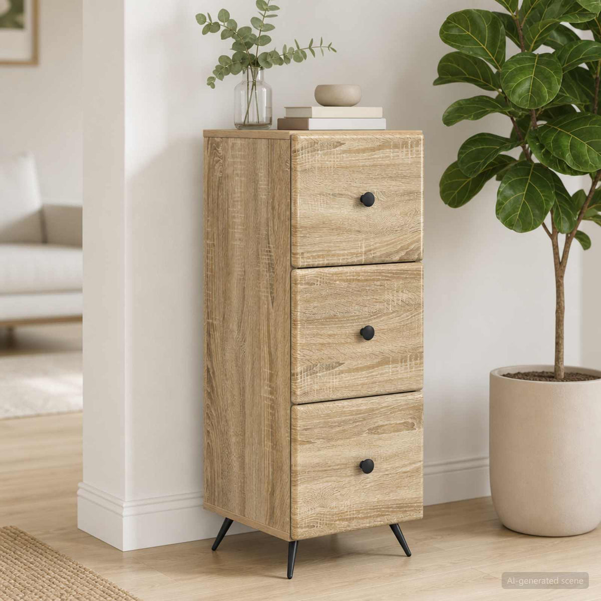 Ladenkast Sonoma Eiken 33 x 34,5 x 90 cm Bewerkt hout is nu te koop bij PeponiXL, paradijselijk wonen!