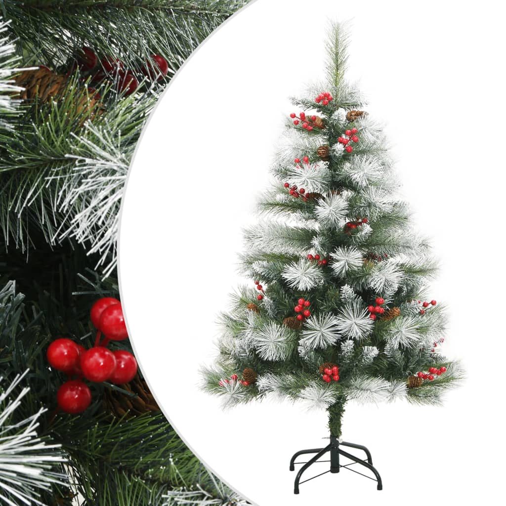 Kunstkerstboom met scharnieren dennenappels en bessen 150 cm is nu te koop bij PeponiXL, paradijselijk wonen!