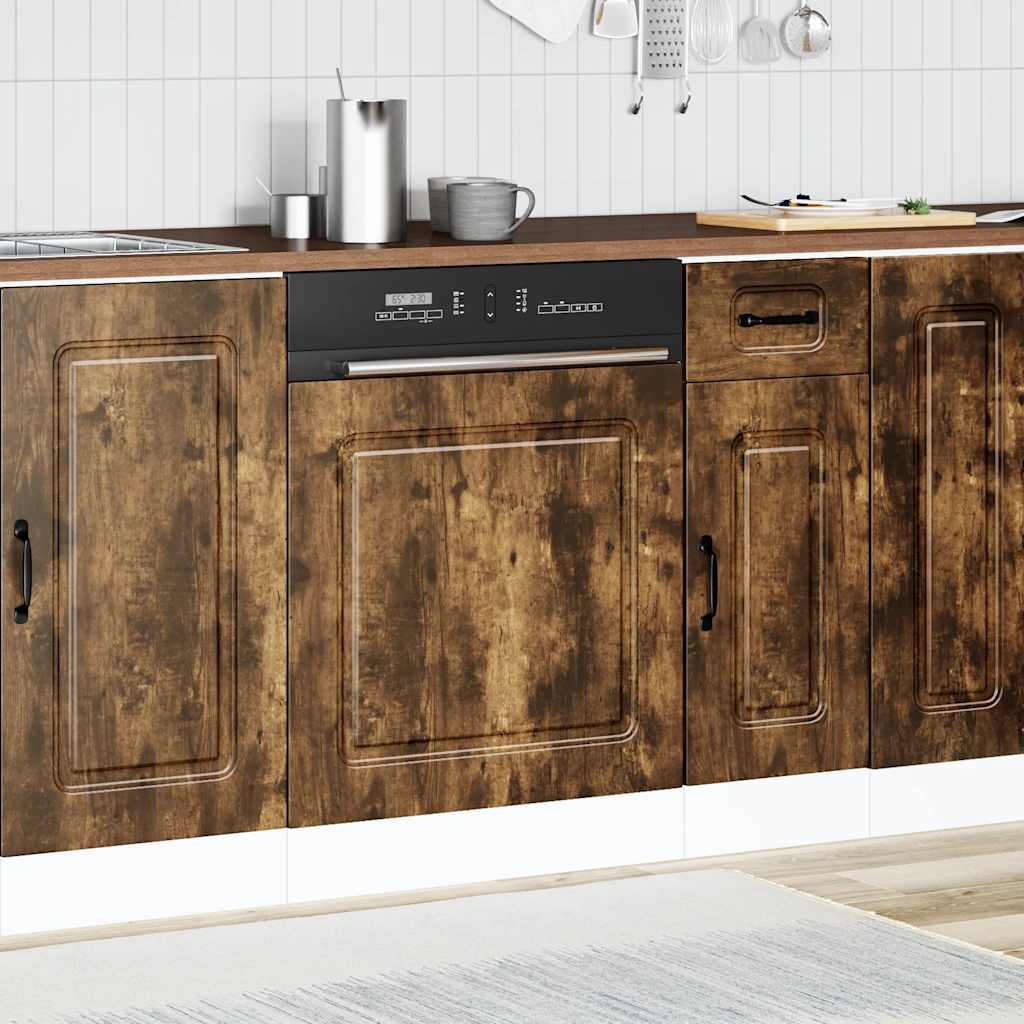 Vaatwaspaneel Kalmar 60x1,5x57 cm bewerkt hout gerookt eiken is nu te koop bij PeponiXL, paradijselijk wonen!