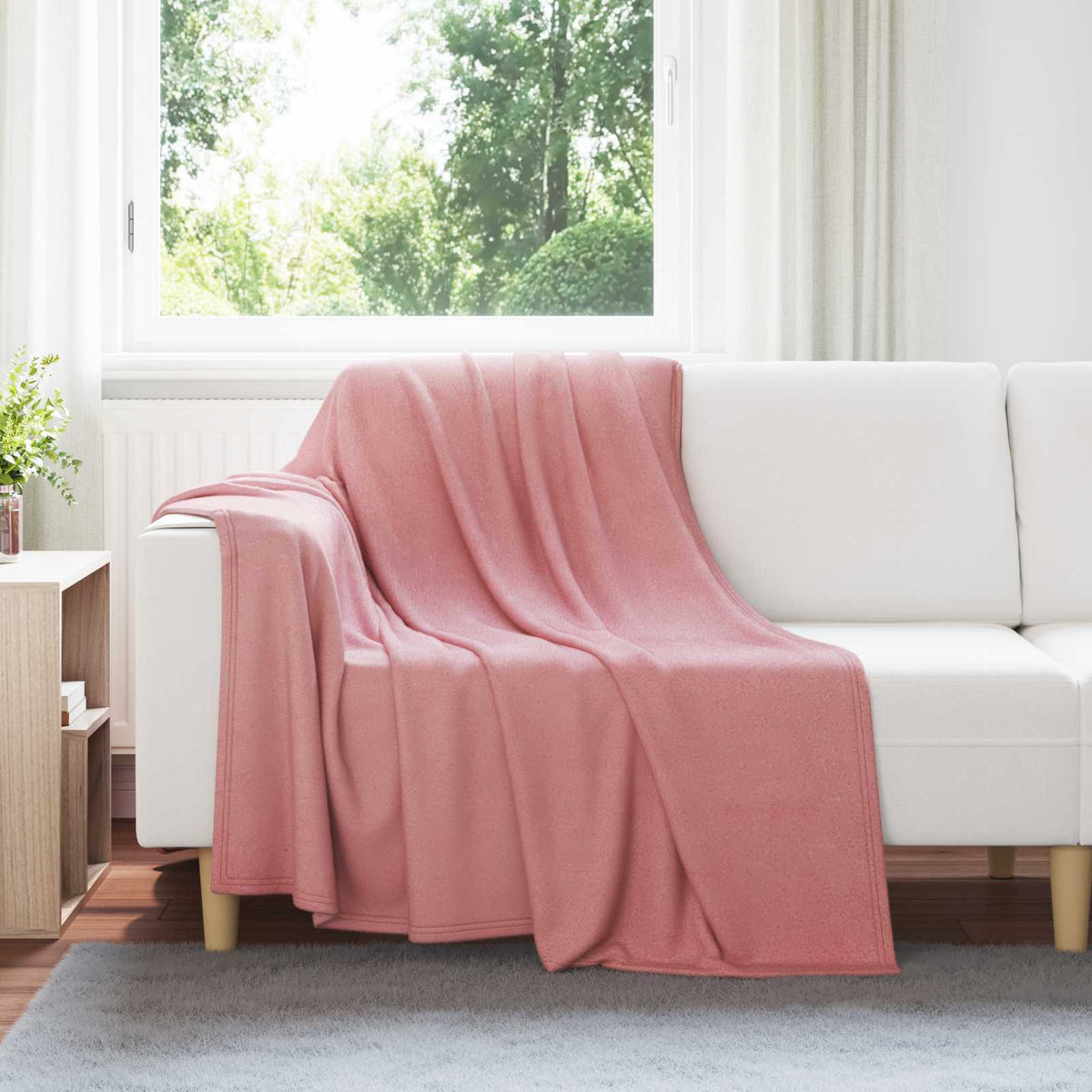 Gooi Deken Roze 200 x 150 cm Fleece is nu te koop bij PeponiXL, paradijselijk wonen!