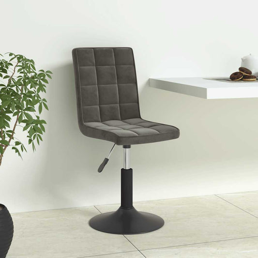 Eetkamerstoelen draaibaar 6 st fluweel donkergrijs is nu te koop bij PeponiXL, paradijselijk wonen!