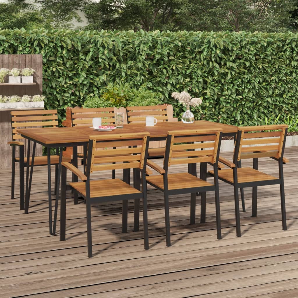 Tuintafel met haarspeldpoten 200x90x75 cm massief acaciahout is nu te koop bij PeponiXL, paradijselijk wonen!