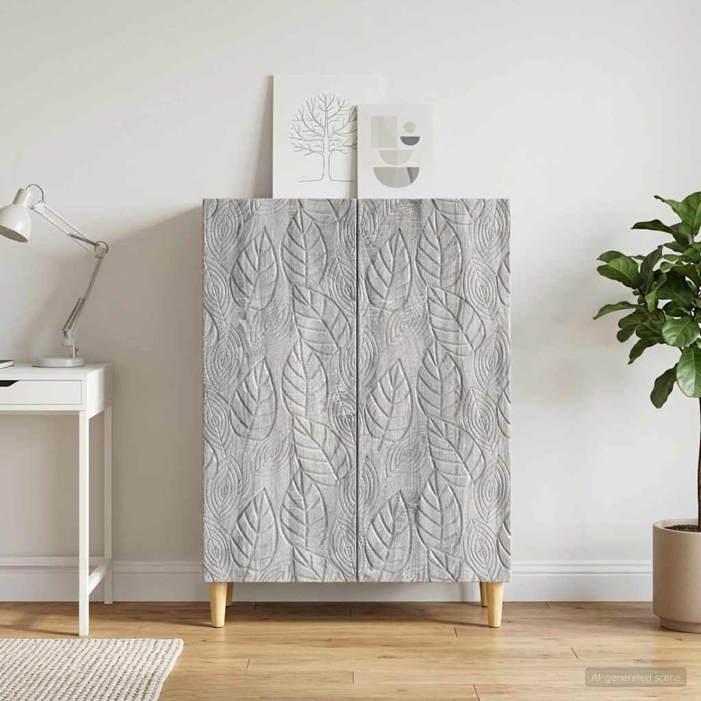 Dressoir Grijs Sonoma 66 x 34,5 x 90 cm Bewerkt hout is nu te koop bij PeponiXL, paradijselijk wonen!