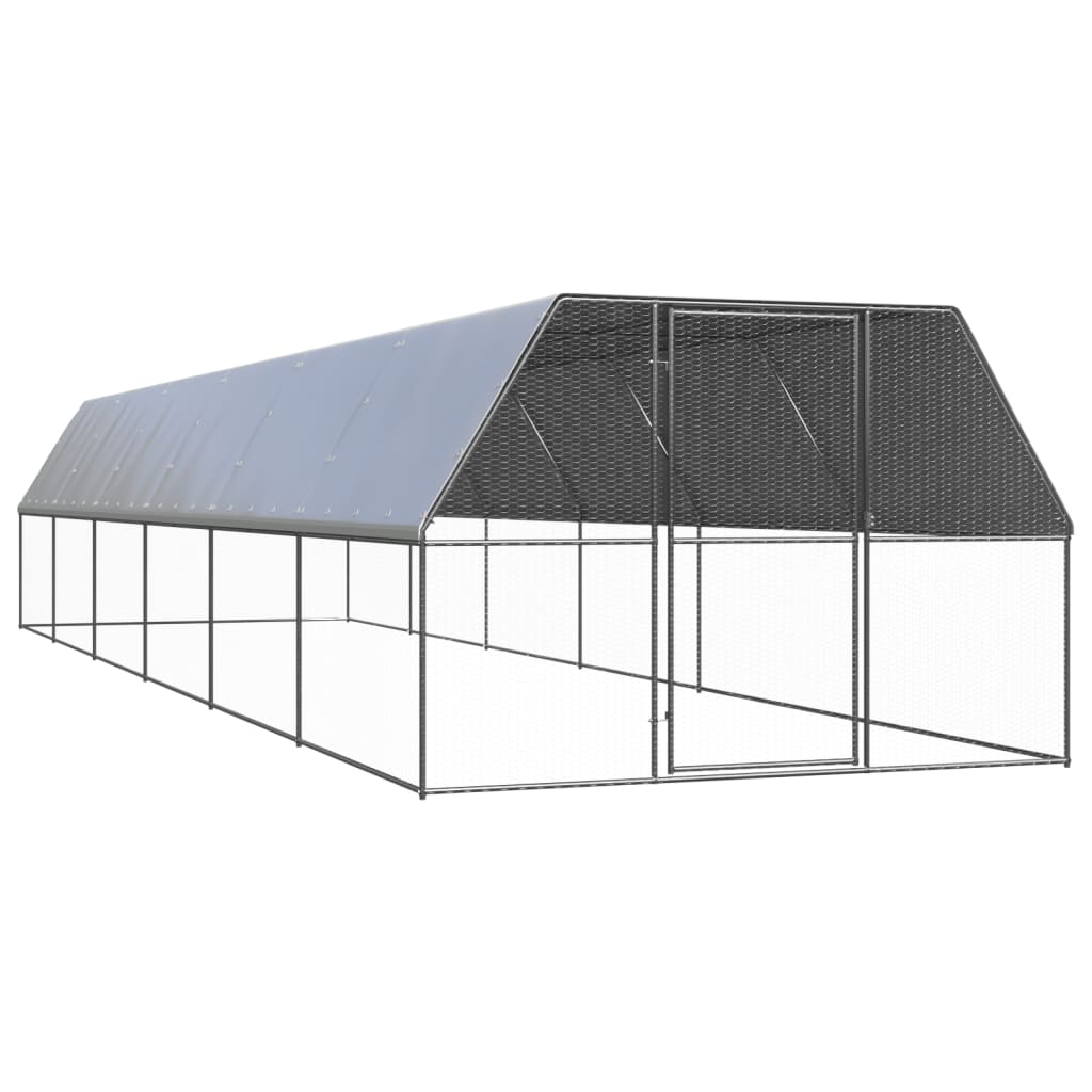Buitenhok voor kippen 3x12x2 m gegalvaniseerd staal is nu te koop bij PeponiXL, paradijselijk wonen!