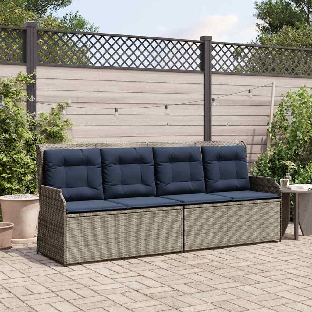 Tuinbank Grijs poly rattan is nu te koop bij PeponiXL, paradijselijk wonen!