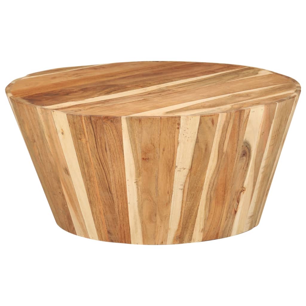 Salontafel Ø65x31 cm massief acaciahout is nu te koop bij PeponiXL, paradijselijk wonen!