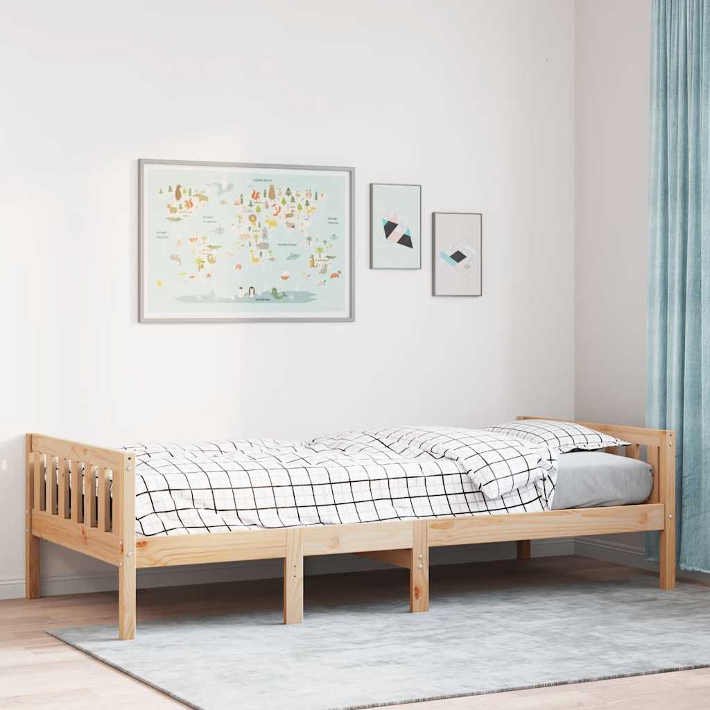Kinderbed zonder matras massief grenenhout 90x190 cm is nu te koop bij PeponiXL, paradijselijk wonen!