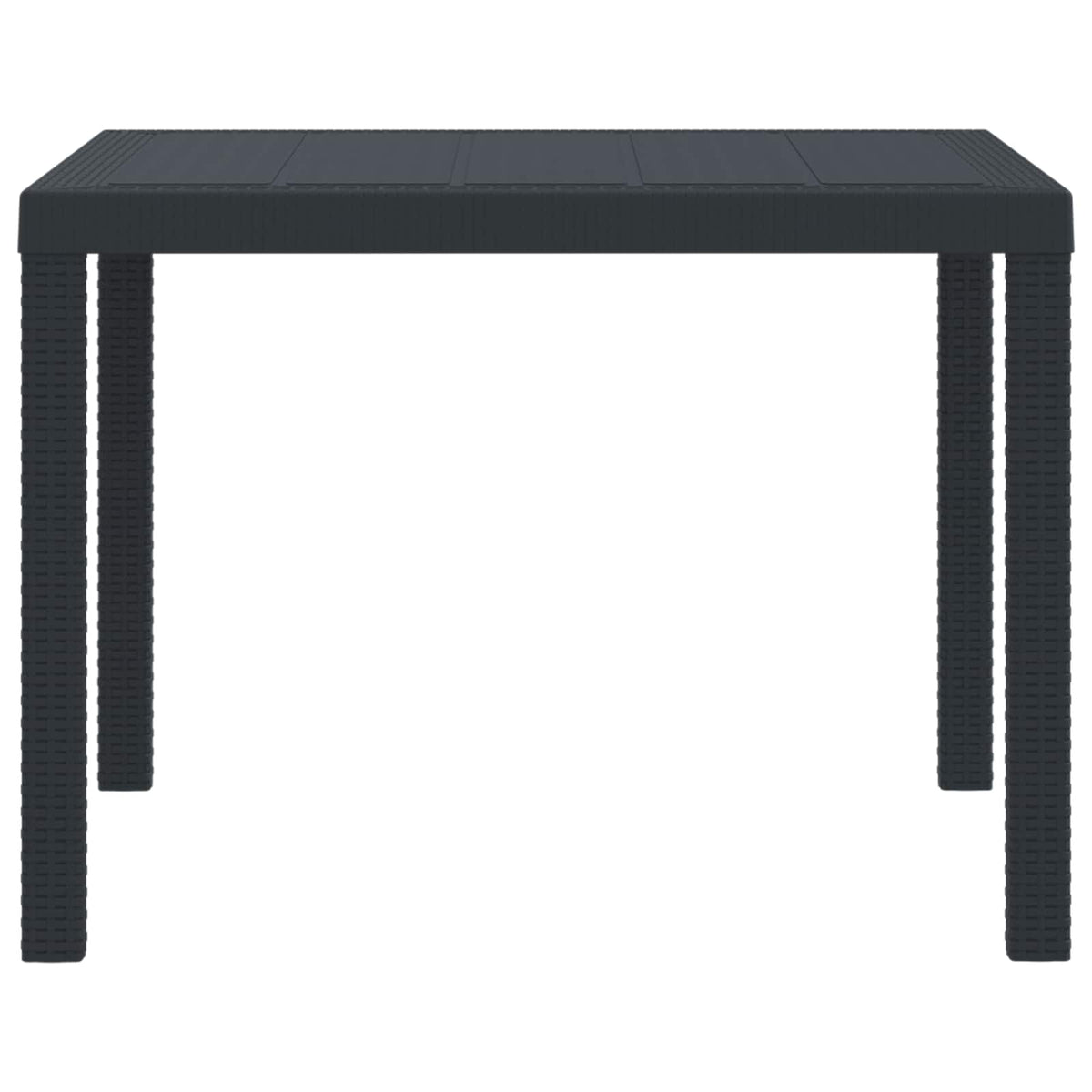 Tuinstafel Antraciet 100 x 100 x 73 cm poly rattan is nu te koop bij PeponiXL, paradijselijk wonen!