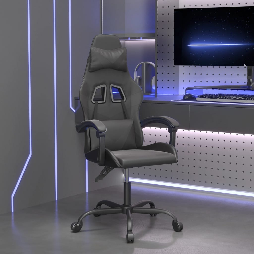 Gamestoel kunstleer zwart is nu te koop bij PeponiXL, paradijselijk wonen!