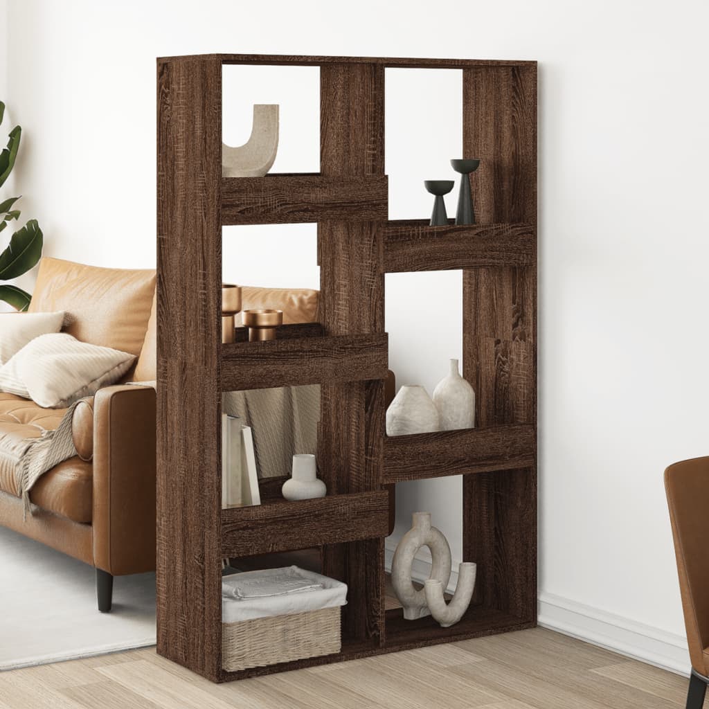Kamerscherm 100x33x155,5 cm bewerkt hout bruin eikenkleurig is nu te koop bij PeponiXL, paradijselijk wonen!