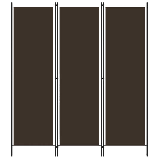 Kamerscherm met 3 panelen 150x180 cm bruin is nu te koop bij PeponiXL, paradijselijk wonen!
